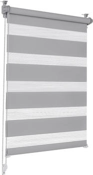 Sonello Doppelrollo Easyfix Klemmfix 95x130cm grau