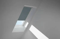 VELUX Verdunklungsrollo "DKL 4581SWL, Farbe: blaugrau" verdunkelnd ohne Bohren in