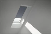 VELUX Verdunklungsrollo "DKL 4581S, Farbe: blaugrau" verdunkelnd ohne Bohren in