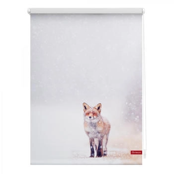 Lichtblick Fuchs im Schnee wei&szlig; B/L: ca. 45x150 cm (KRT.045.150.374)