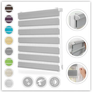 Lichtblick Duo grau B/L: ca. 85x150 cm