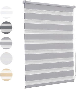 Sekey Duo-Rollo Klemmfix 90x130cm grau