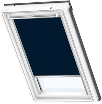 Velux Verdunkelungsrollo dunkelblau manuell f&uuml;r Kunststofffenster mit Aluminiumschiene (DKU 102 1100)