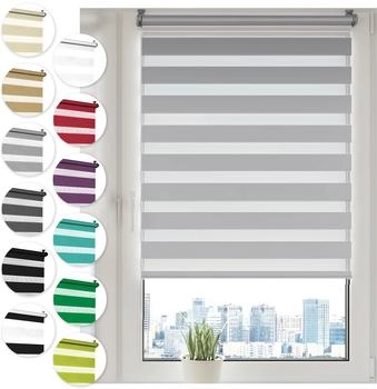 Sonello Doppelrollo Klemmfix 70x130cm grau