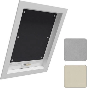 Woltu Dachfensterrollo 48x73cm schwarz (DAR002sz11)