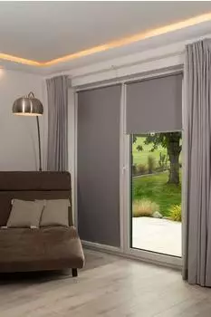 K-home Klemmfix-Minirollo 120x150cm grau (99519026-0)