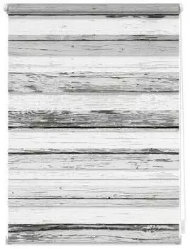 Lichtblick Duo Bretter-Vintage 90x150cm wei&szlig;/grau