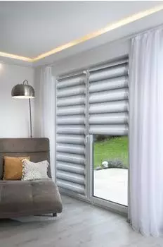 K-home Farbverlauf 100x200cm grau-wei&szlig; (85654142-0)