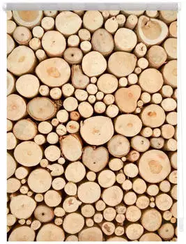Lichtblick Holzstapel 120x150cm braun