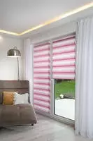 K-HOME Doppelrollo "mit sch&ouml;nen Farbverlauf" Lichtschutz ohne Bohren...