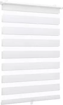 Sekey Sichtschutz-Doppelrollo Klemmfix schnurlos 95x210cm wei&szlig;