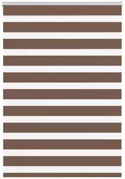 vidaXL Doppelrollo braun 105x100cm, Polyester (4014314)