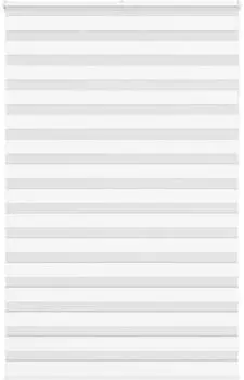 vidaXL Doppelrollo wei&szlig; 145x230cm, Polyester (4014816)