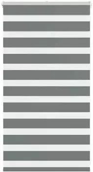 vidaXL Doppelrollo dunkelgrau 90x100cm, Polyester (4014103)