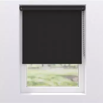 Soluna Verdunkelungsrollo Bern Klemmfix, schwarz, 115x190cm (V46)