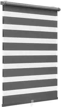 Sekey Sichtschutz-Doppelrollo Klemmfix schnurlos 60x100cm dunkelgrau