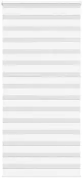 vidaXL Doppelrollo wei&szlig; 115x230cm Polyester (4014810)