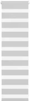 vidaXL Doppelrollo hellgrau 50x100cm, Polyester (4014407)