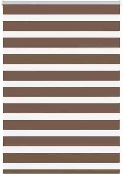 vidaXL Doppelrollo braun 115x100cm, Polyester (4014316)