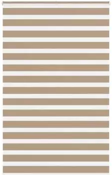 vidaXL Doppelrollo sandbraun 150x200cm, Polyester (4014583)