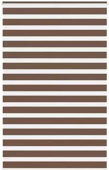 vidaXL Doppelrollo braun 145x200cm, Polyester (4014374)