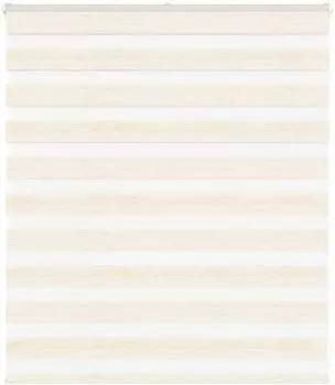 vidaXL Doppelrollo Marmorbeige 125x100cm, Polyester (4014630)