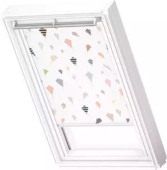 Velux Verdunkelungsrollo Kids Drachen, manuell, Schiene wei&szlig; (DKL MK12 4667SWL)