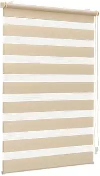 Sekey Klemmfix-Doppelrollo blickdicht 95x130cm gelb-leinen