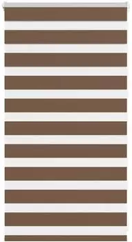 vidaXL Doppelrollo braun 75x100cm, Polyester (4014308)