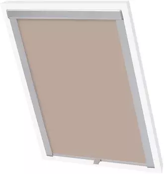 vidaXL Verdunklungsrollo beige, f&uuml;r Dachfenster S06/606 (131259)