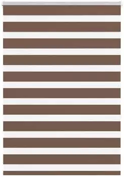 vidaXL Doppelrollo braun 110x150cm, Polyester (4014341)