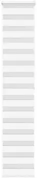 vidaXL Doppelrollo weiß 45x200cm, Polyester (4014770)