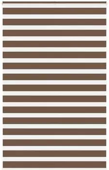 vidaXL Doppelrollo braun 140x200cm, Polyester (4014373)