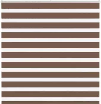 vidaXL Doppelrollo braun 150x150cm, Polyester (4014349)