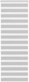 vidaXL Doppelrollo hellgrau 75x230cm, Polyester (4014490)