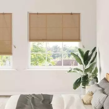 vidaXL Rollo 140x220cm Bambus, hellbraun