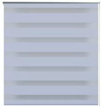 vidaXL Zebra-Rollo 70,9x120 cm, Stoffbreite 66,7 cm, weiß