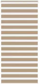 vidaXL Doppelrollo sandbraun 95x200cm, Polyester (4014572)