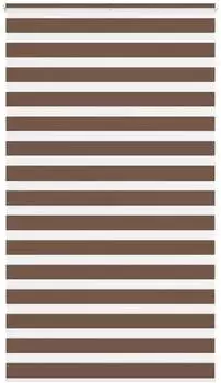 vidaXL Doppelrollo braun 125x230cm, Polyester (4014396)