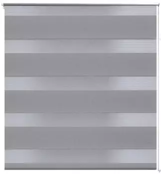 vidaXL Zebra-Rollo 50,9x100cm, Stoffbreite 46,7cm, grau (240187)