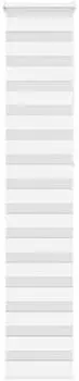 vidaXL Doppelrollo weiß 45x230cm, Polyester (4014796)