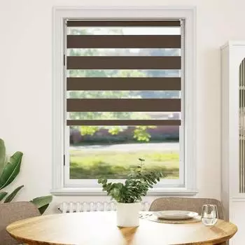 vidaXL Doppelrollo 80,9x175cm, kaffeebraun (240205)