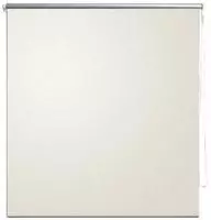 vidaXL Verdunkelungsrollo 84,4 x 230 cm, Stoffbreite 80 cm, Gebrochen Wei&szlig;