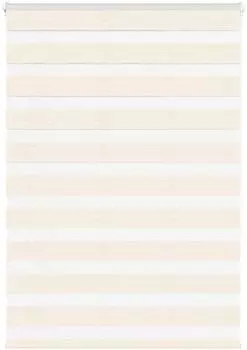 vidaXL Doppelrollo Marmorbeige 115x150cm Polyester (4014654)