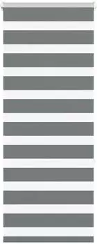 vidaXL Doppelrollo dunkelgrau 65x150cm, Polyester (4014124)
