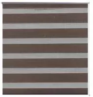 vidaXL Zebra-Rollo 100,9 x 175 cm, Stoffbreite 96,7 cm, Kaffeebraun