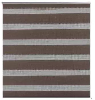 vidaXL Zebra-Rollo 100,9x175 cm, Stoffbreite 96,7 cm, kaffeebraun (240213)