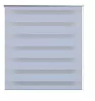 vidaXL Zebra-Rollo 50,9 x 100 cm, Stoffbreite 46,7 cm, Wei&szlig;