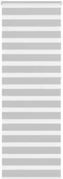 vidaXL Doppelrollo hellgrau 80x230cm, Polyester