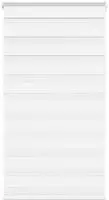 vidaXL Doppelrollo Wei&szlig; 75x150 cm Stoffbreite 70,9 cm Polyester